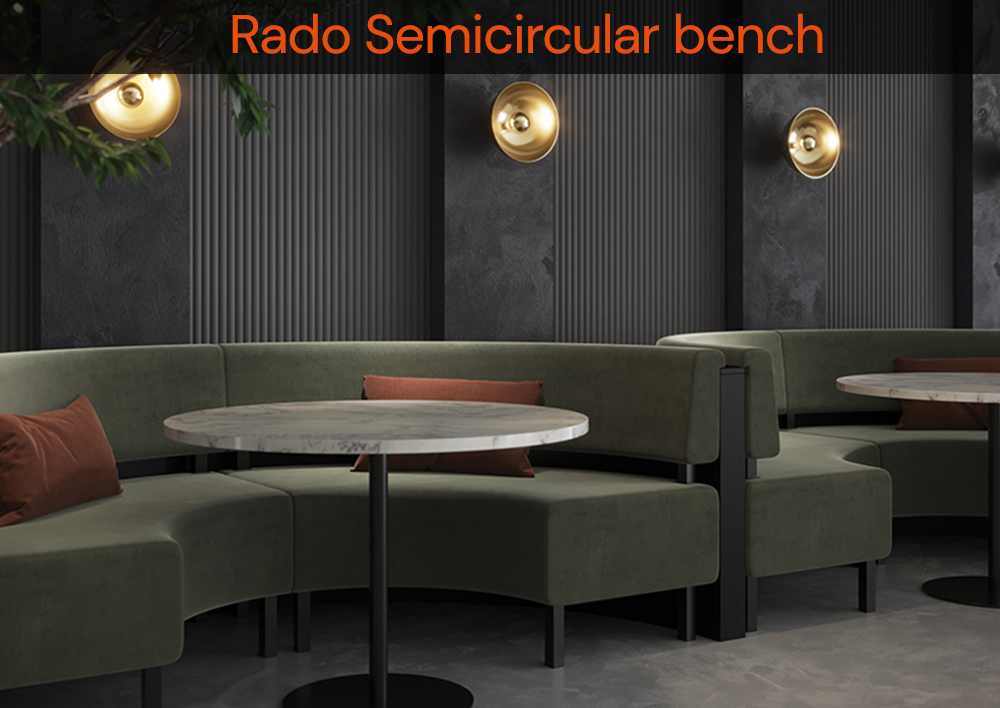 Rado Semicircular Bench